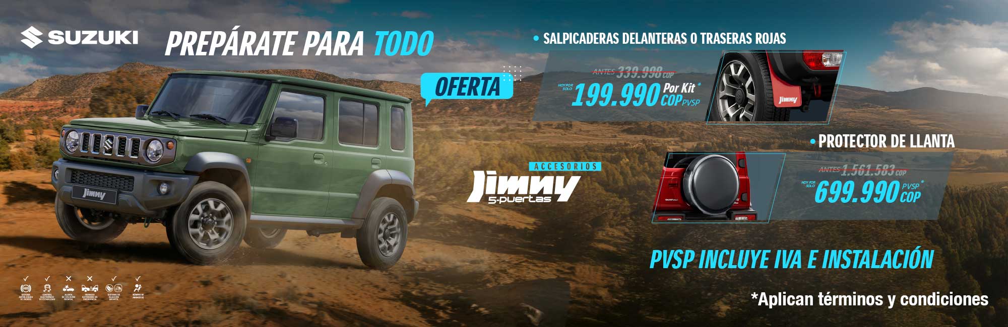 Suzuki Jimny 5 puertas Oferta Marzo 2026