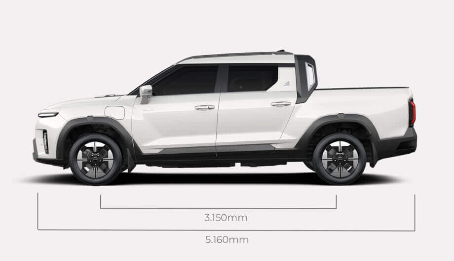 KGM Musso medidas laterales